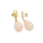 Pendientes Roble y Cuarzo Rosa