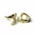 Anillo perlas de venado