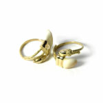 Anillo bellota y perla de venado