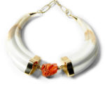 Gargantilla de faco y coral