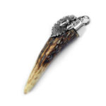 Colgante Cuerna de venado y roble