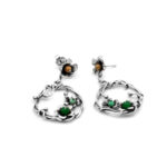 Pendiente Flor guirnalda